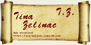 Tina Zelinac vizit kartica